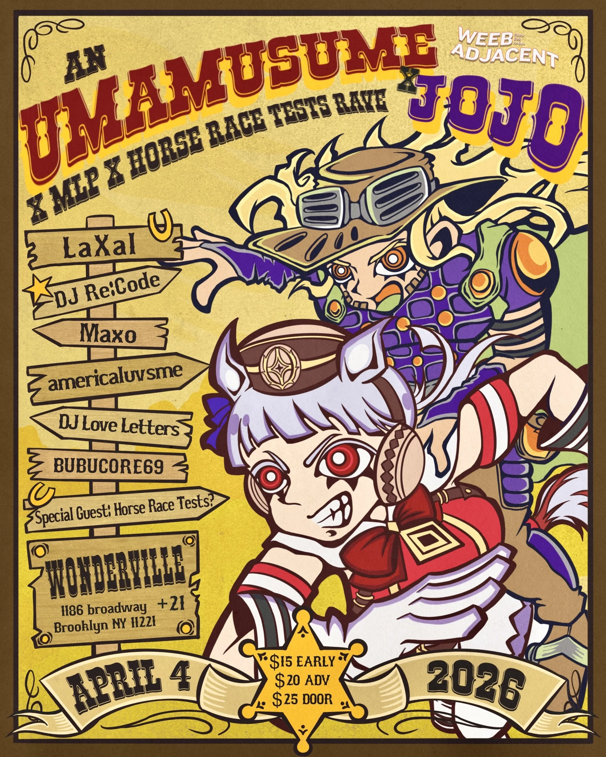 HORSE RAVE 2: AN UMA MUSUME X JOJO X MLP X HORSE RACE TESTS RAVE