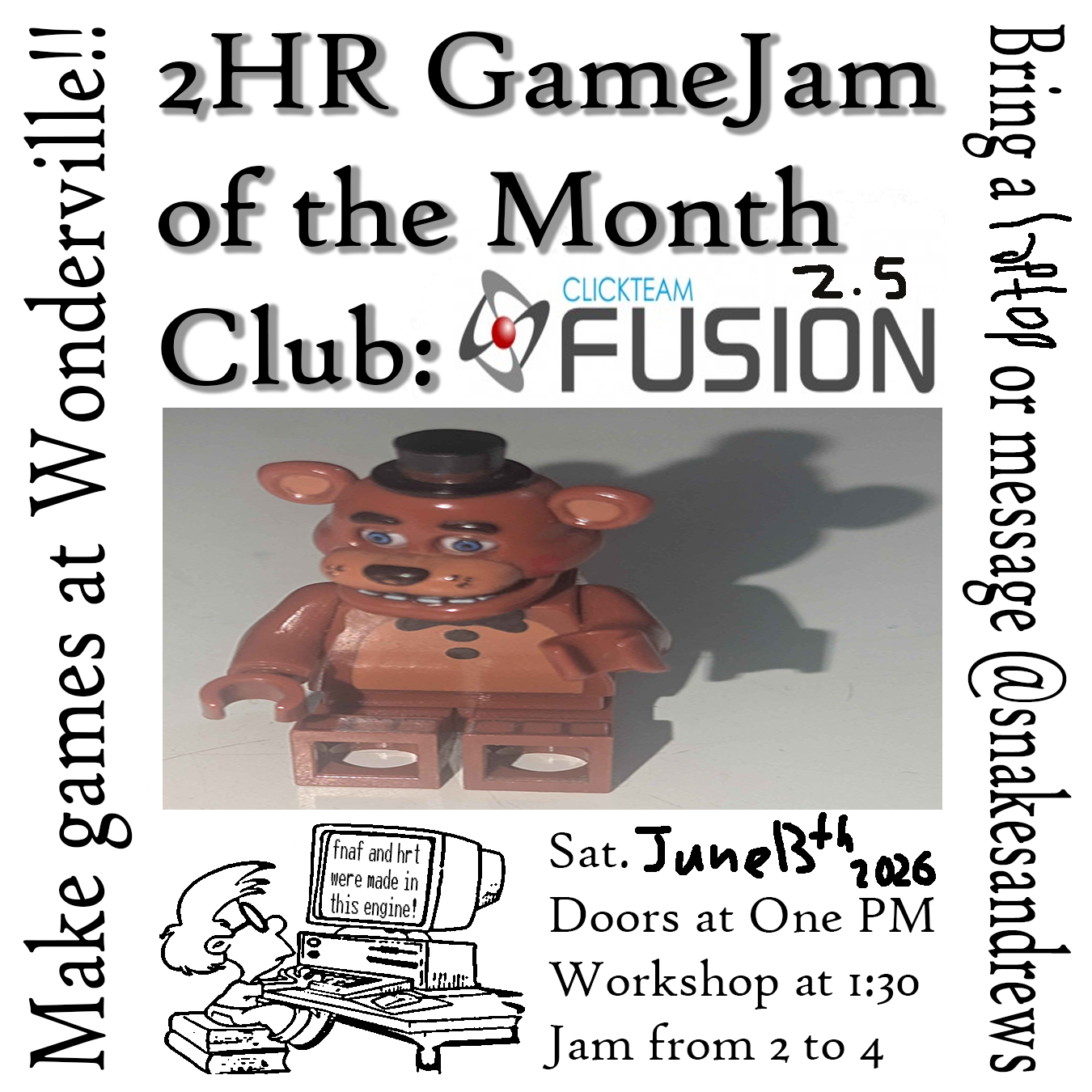 Monthly 2 Hr GameJam Club: Clickteam Fusion 2.5