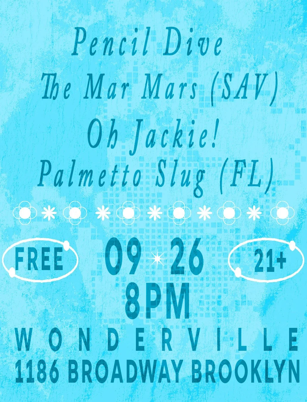 Oh Jackie!/Pencil Dive/The Mar Mars/Palmetto Slug