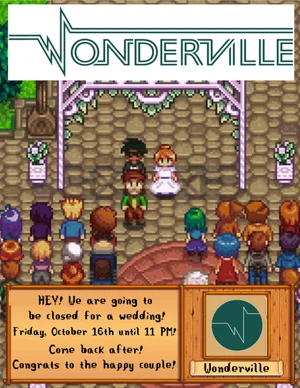 Closed for a Wedding! at Wonderville