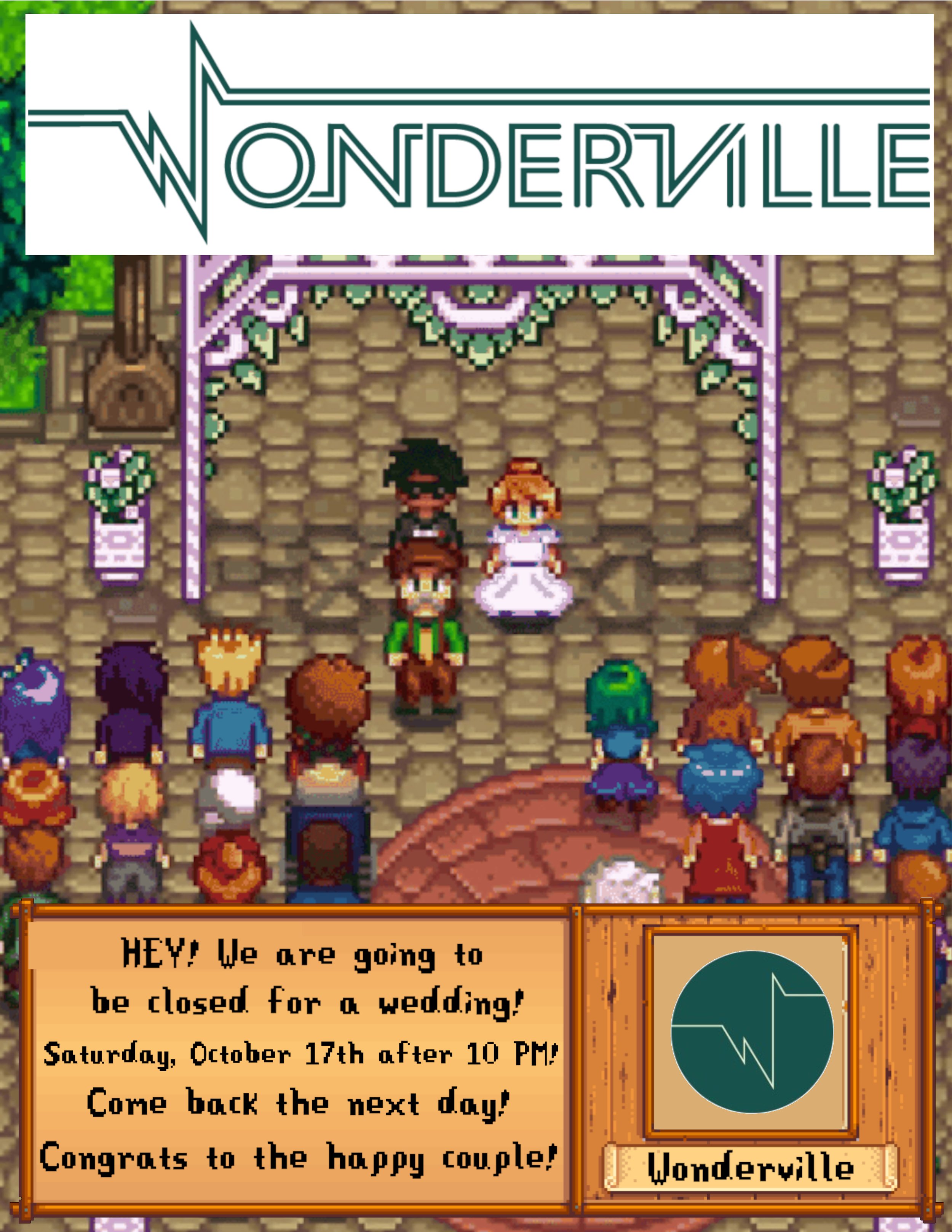 Closed for a Wedding!