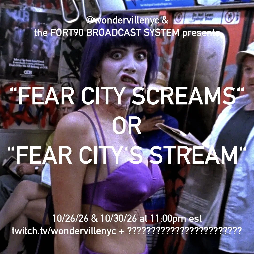 the FORT90 BROADCAST SYSTEM presents: FORT90 TV ("FEAR CITY SCREAMS" OR "FEAR CITY'S STREAM" part 2)