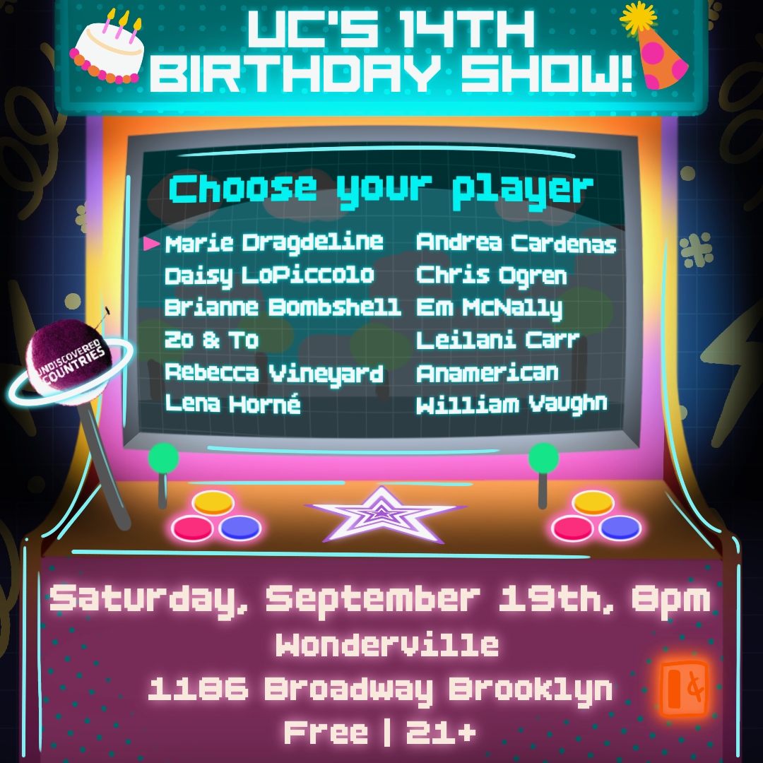 Undiscovered Countries' 14th Birthday Show Flyer