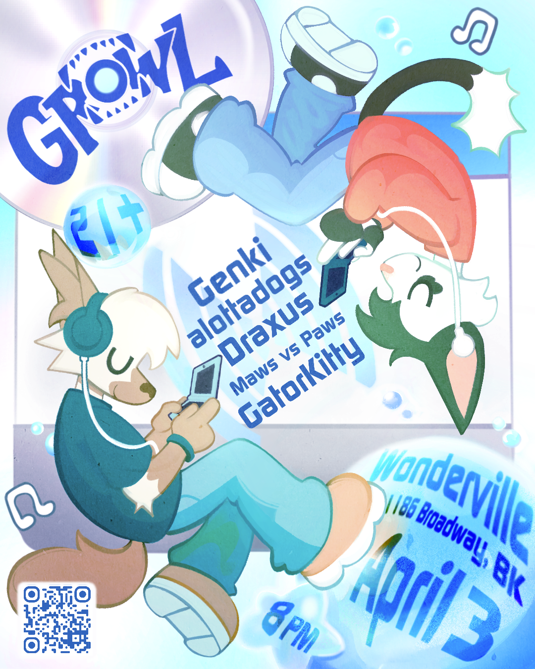 GROWL Arcade Flyer