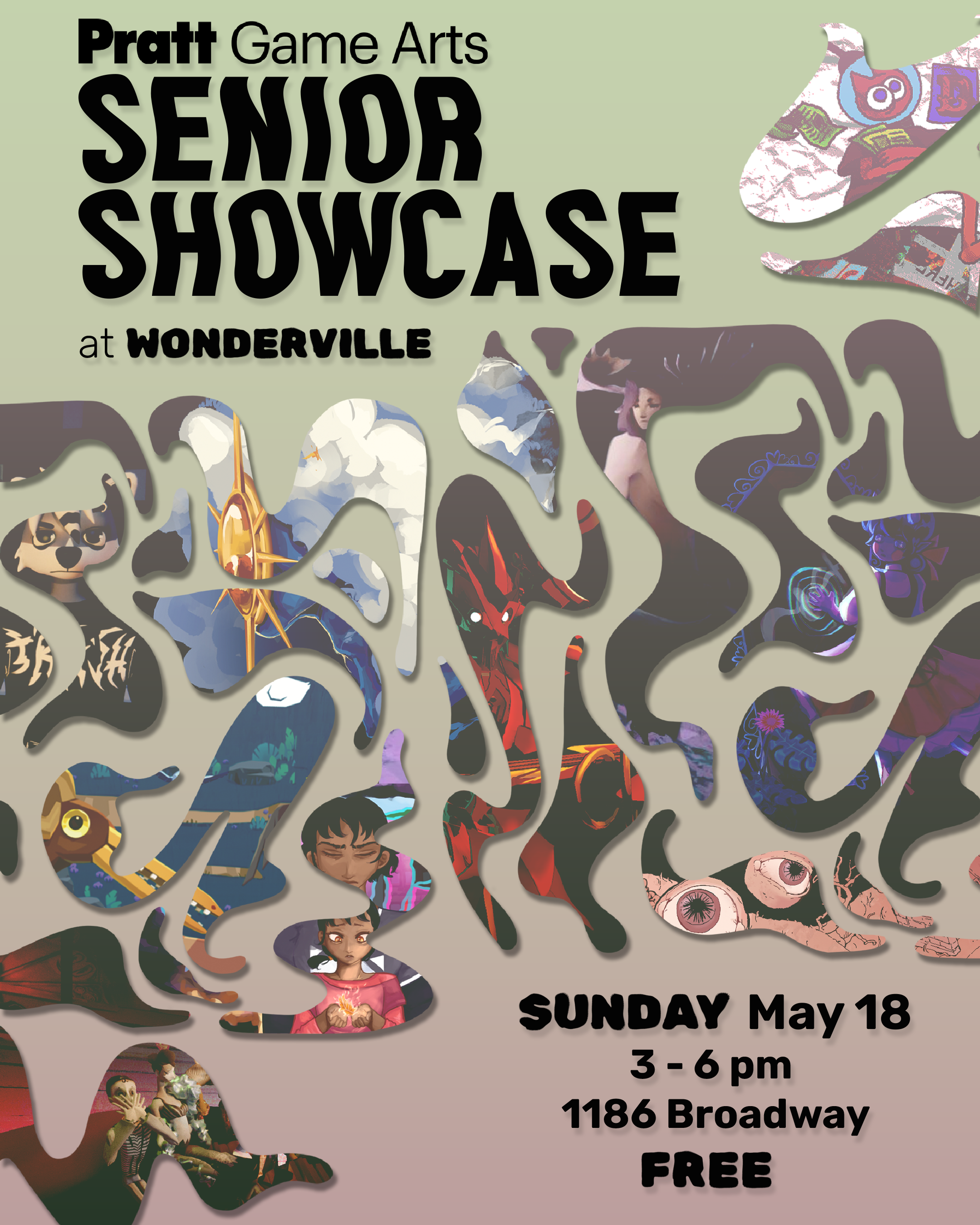 Pratt Game Arts Senior Showcase Flyer