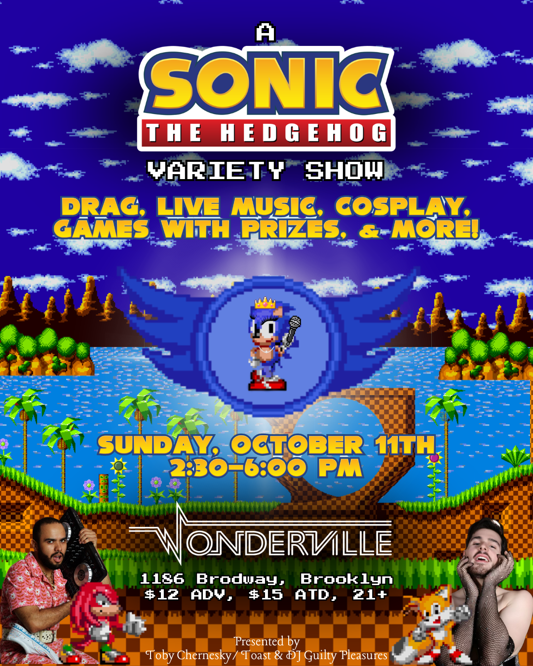 A Sonic the Hedgehog Variety Show! Flyer