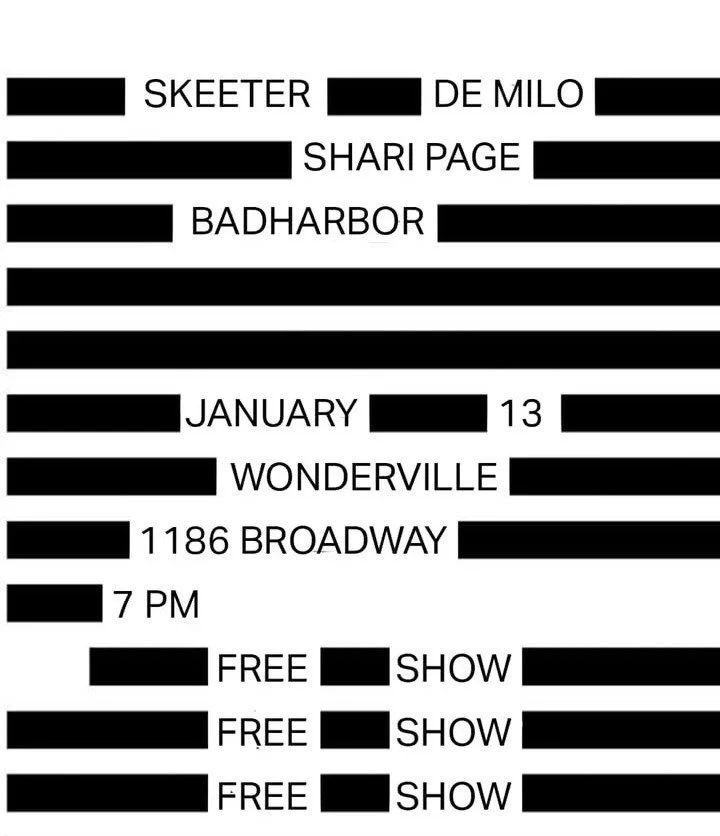 order TBA: Skeeterdemilo, Shari Page, Badharbor Flyer