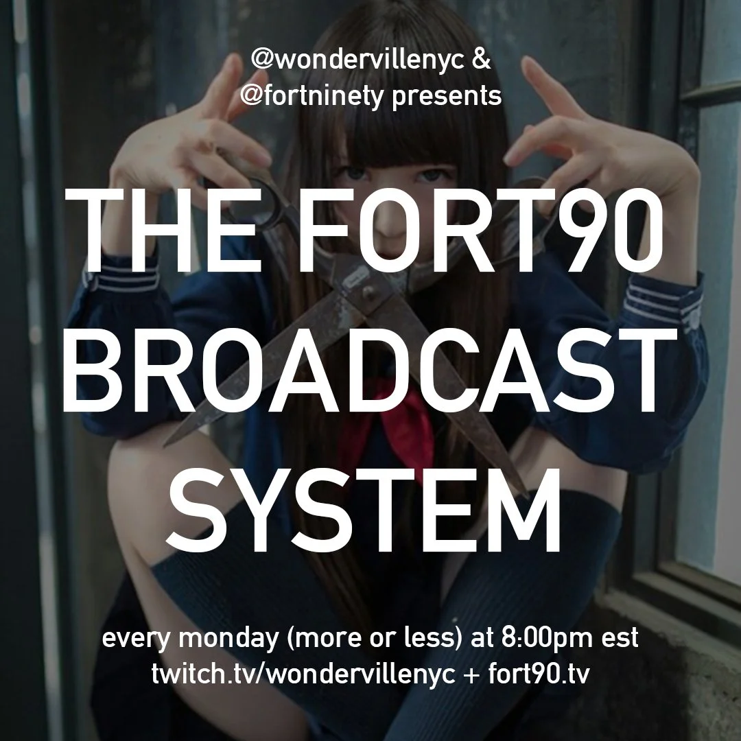 the FORT90 BROADCAST SYSTEM presents: FORT90 TV Flyer