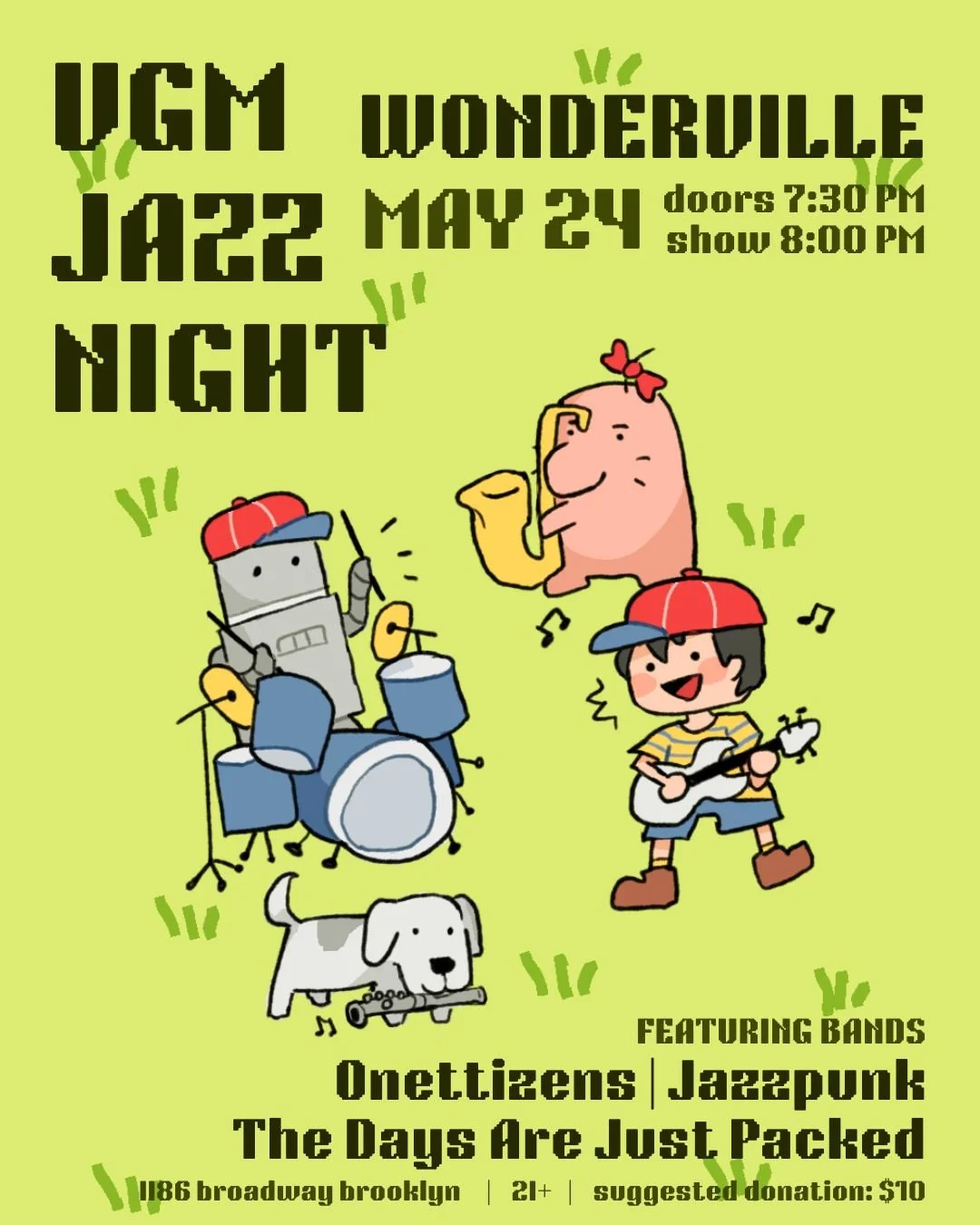 Video Game Jazz Night Flyer