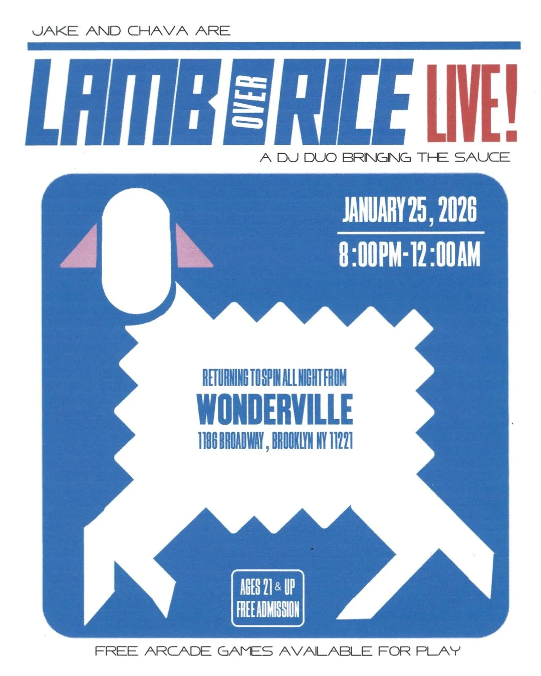 Lamb Over Rice LIVE! Flyer