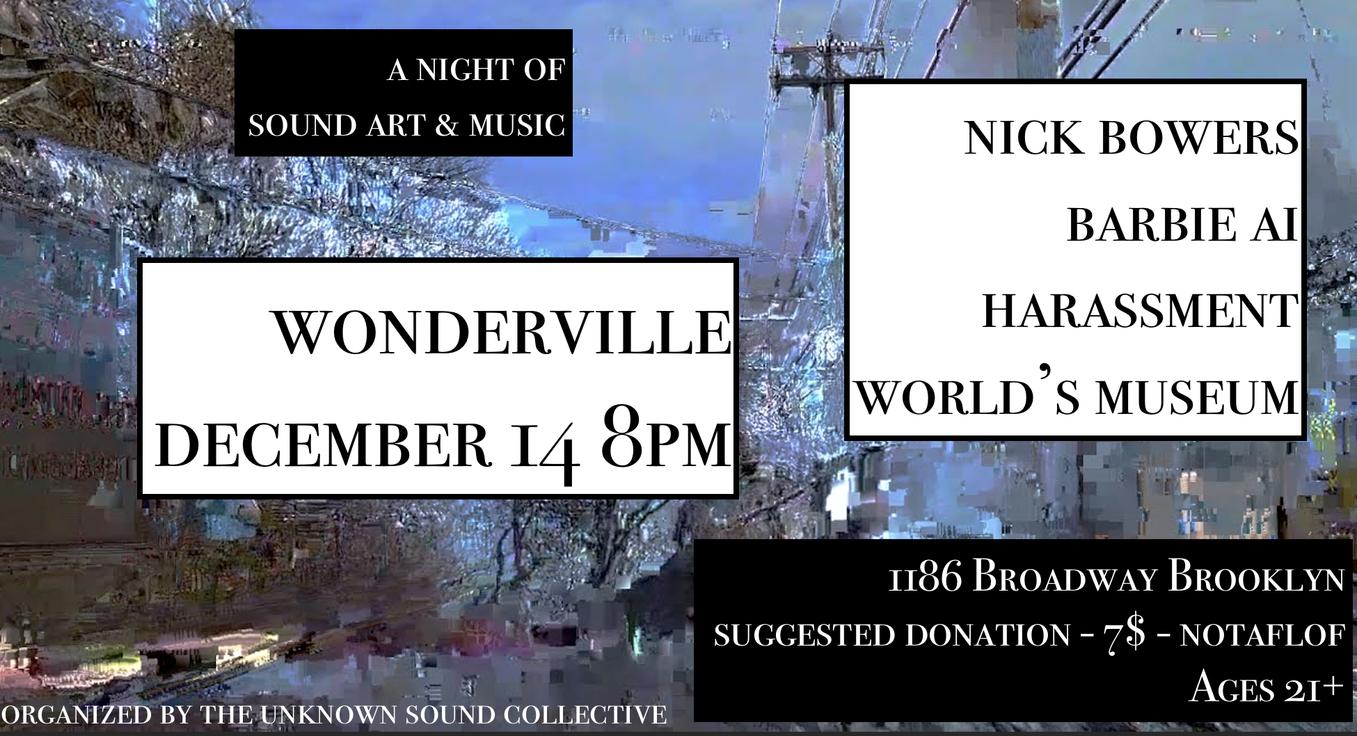 unknown sound collective show Flyer