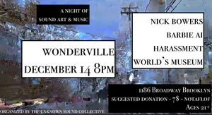 unknown sound collective show at Wonderville