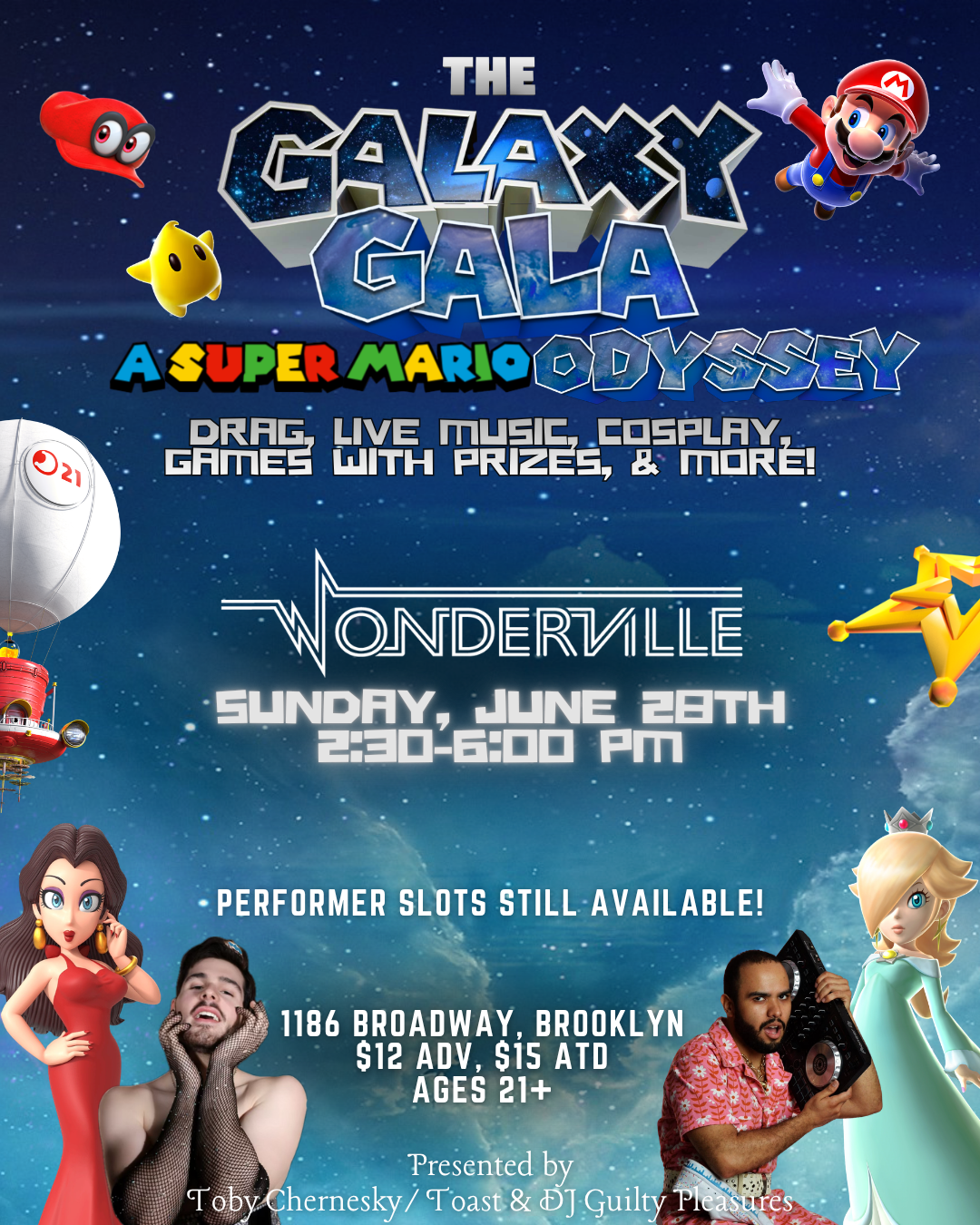 The Galaxy Gala: A Super Mario Odyssey Flyer
