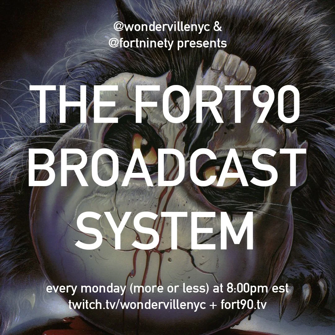 the FORT90 BROADCAST SYSTEM presents: FORT90 TV Flyer