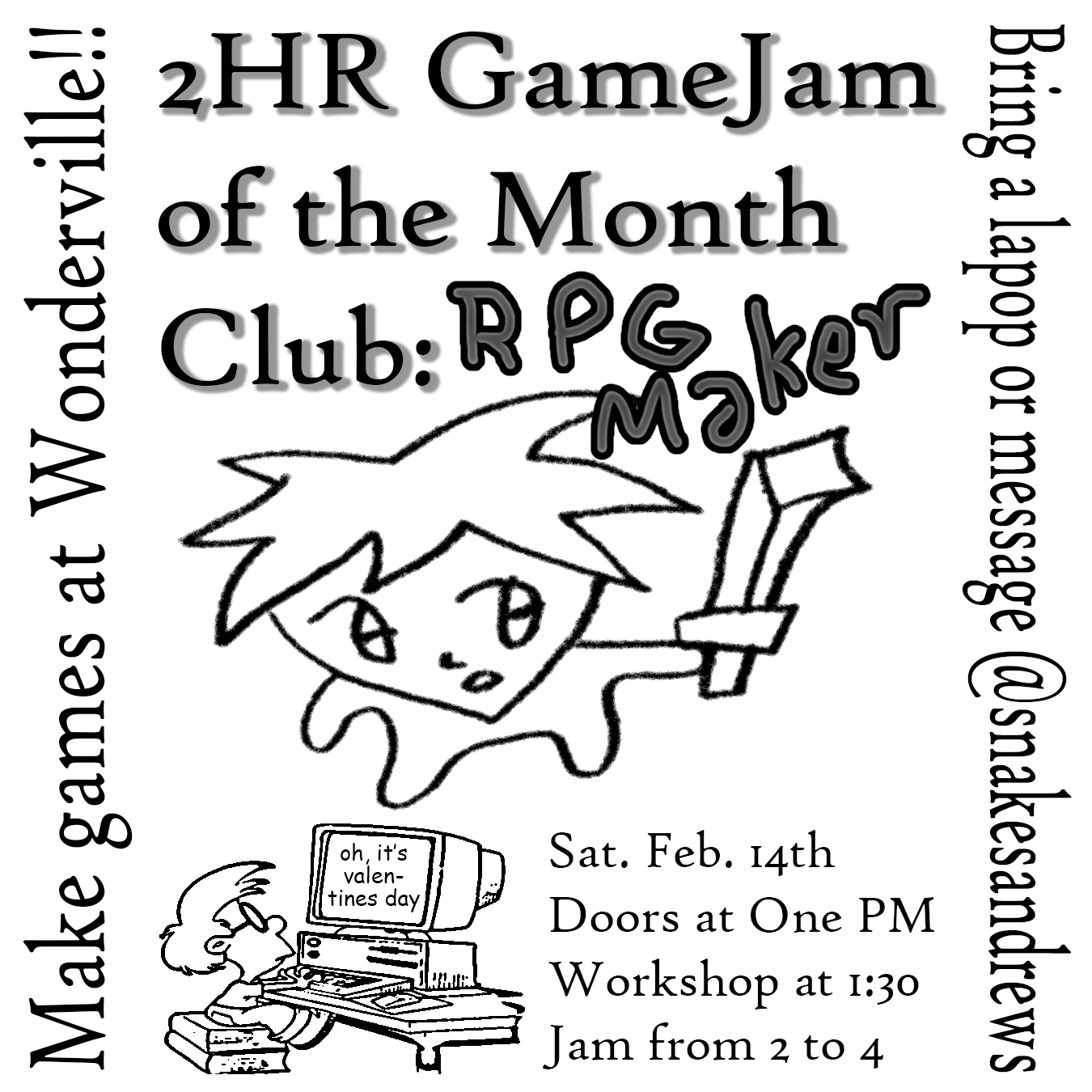 Gamejam RPG Maker Flyer