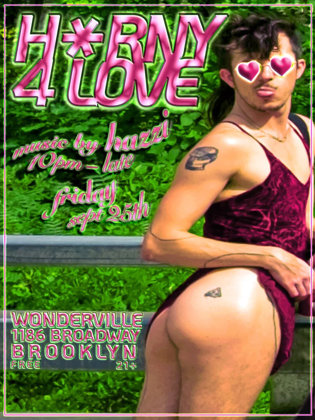 H*rny 4 Luv with Hazzi Flyer