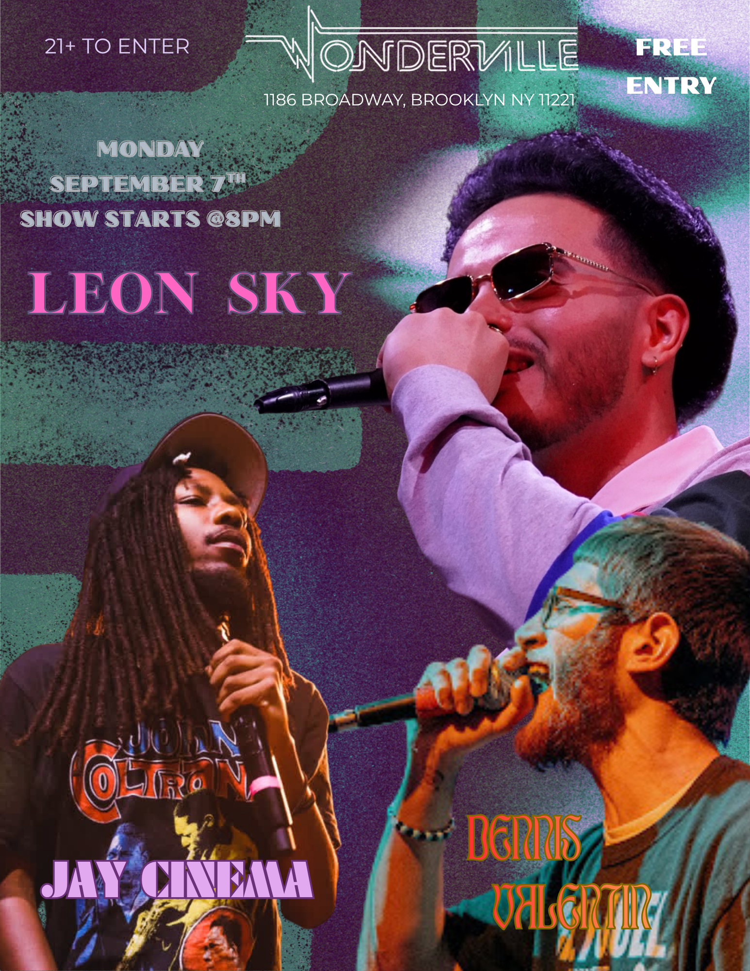 Leon Sky’s Show Flyer