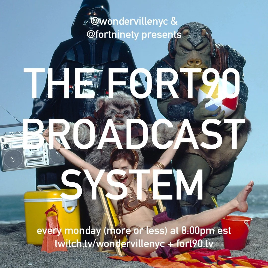 the FORT90 BROADCAST SYSTEM presents: FORT90 TV Flyer