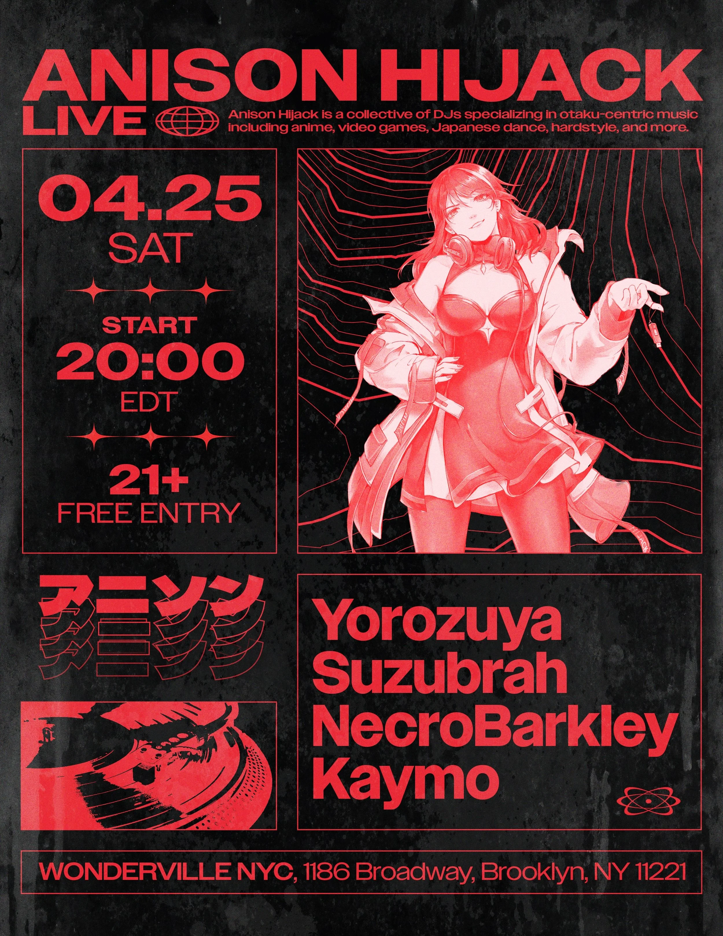 Anison Hijack LIVE @ Wonderville Flyer