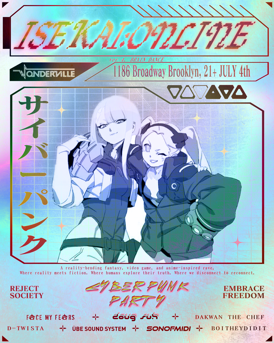 ISEKAI:ONLINE - CYBERPUNK Flyer