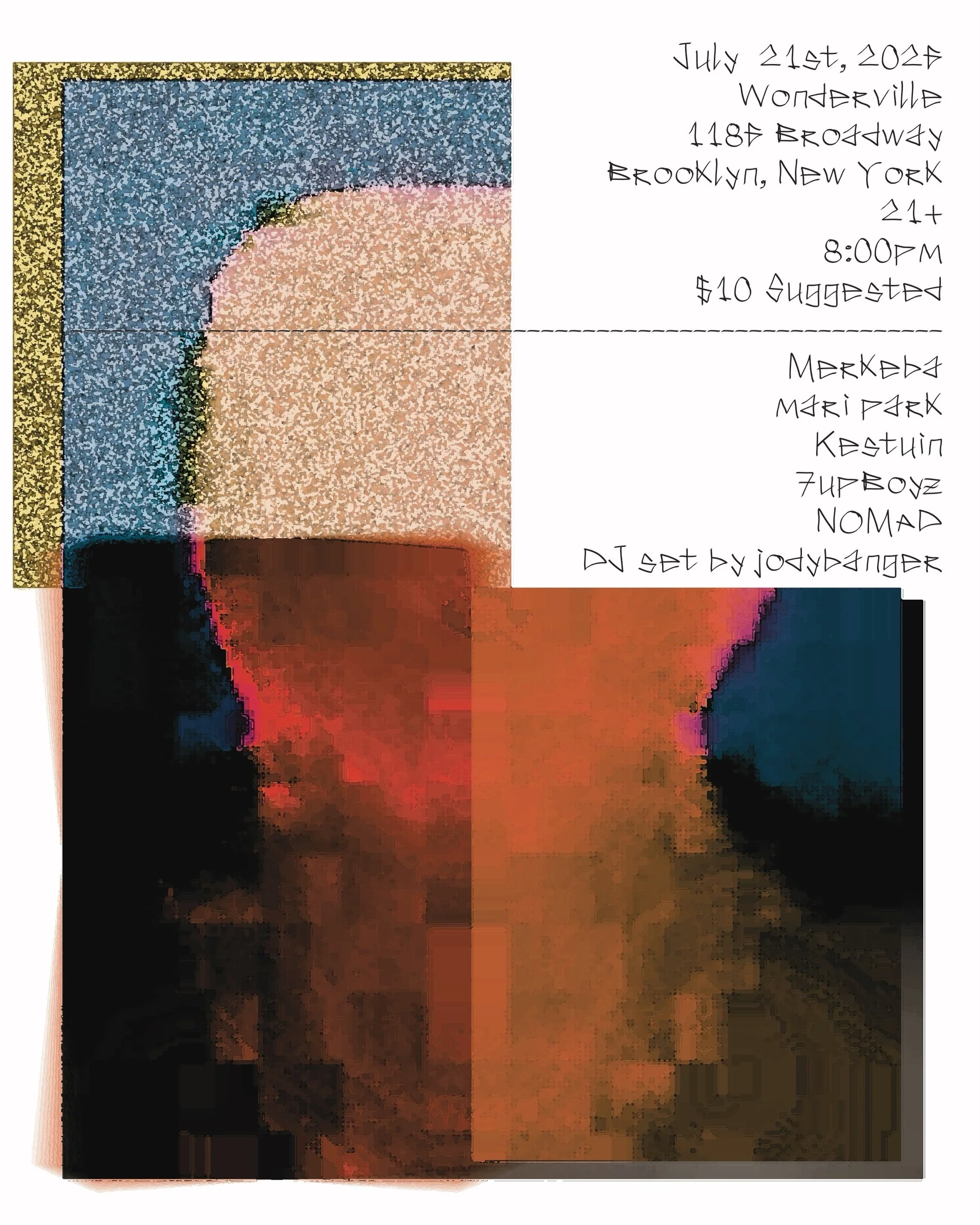 I love my friends tour 2026 Flyer