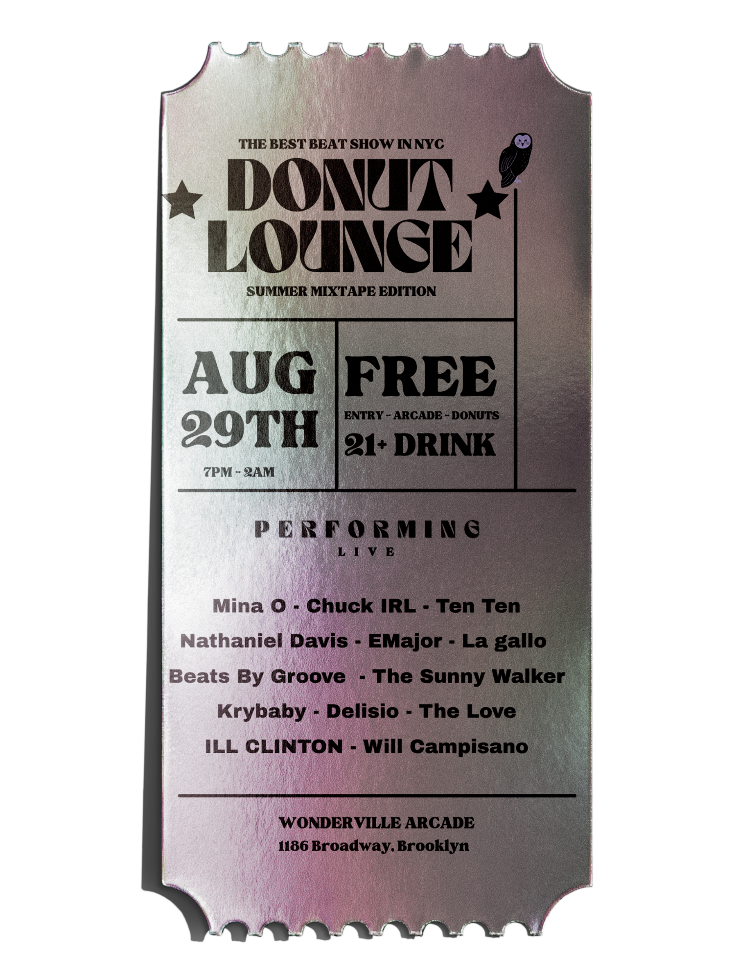 The Donut Lounge Flyer