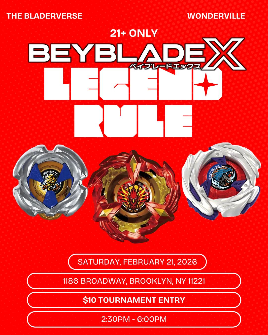 Beyblade X Tournament Flyer