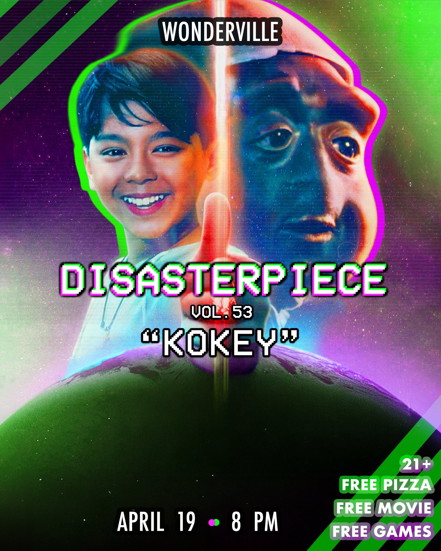 Disasterpiece Movie Night Flyer