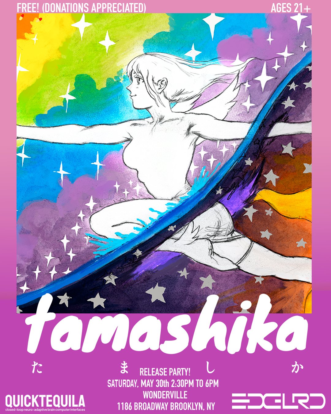 Tamashika Release Party! Flyer