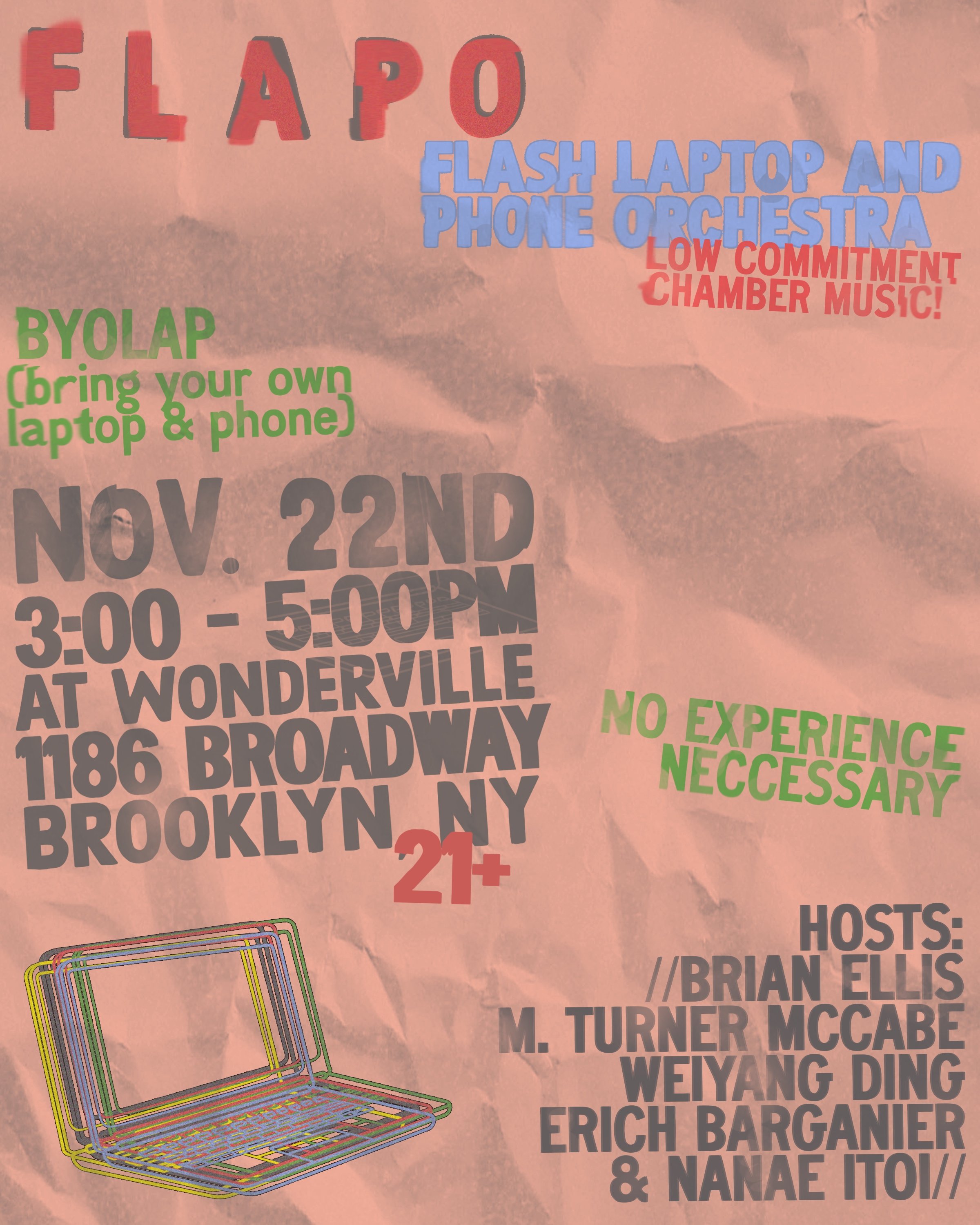 FLAPO (the Flash Laptop And Phone Orchestra) Flyer