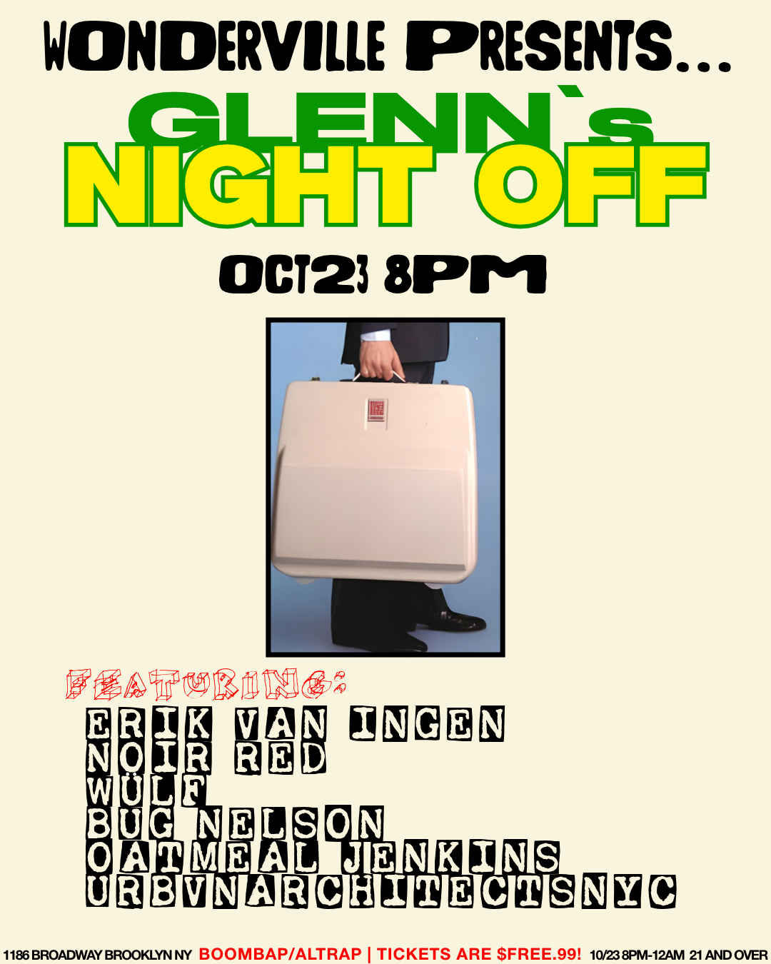 Glenn's Night Off Flyer