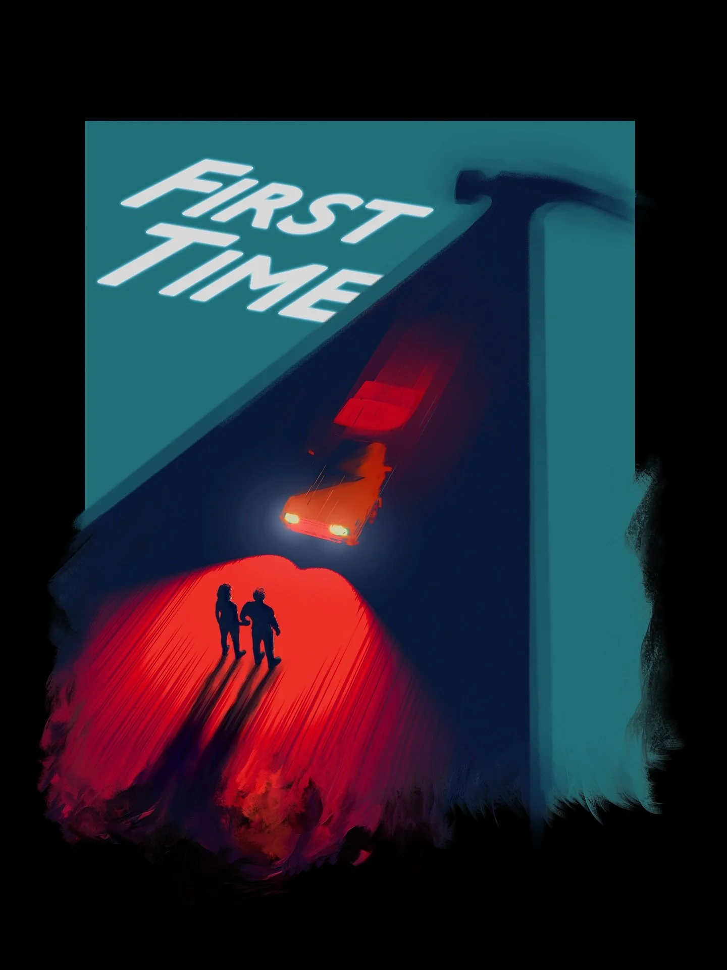 Check out this very cool original poster made by @matt_t_art for First Time. 

This project blessed me with the opportunity to make something fun with talented local creatives as well as my two brothers - Matt for the poster art and @michael.fathoms 