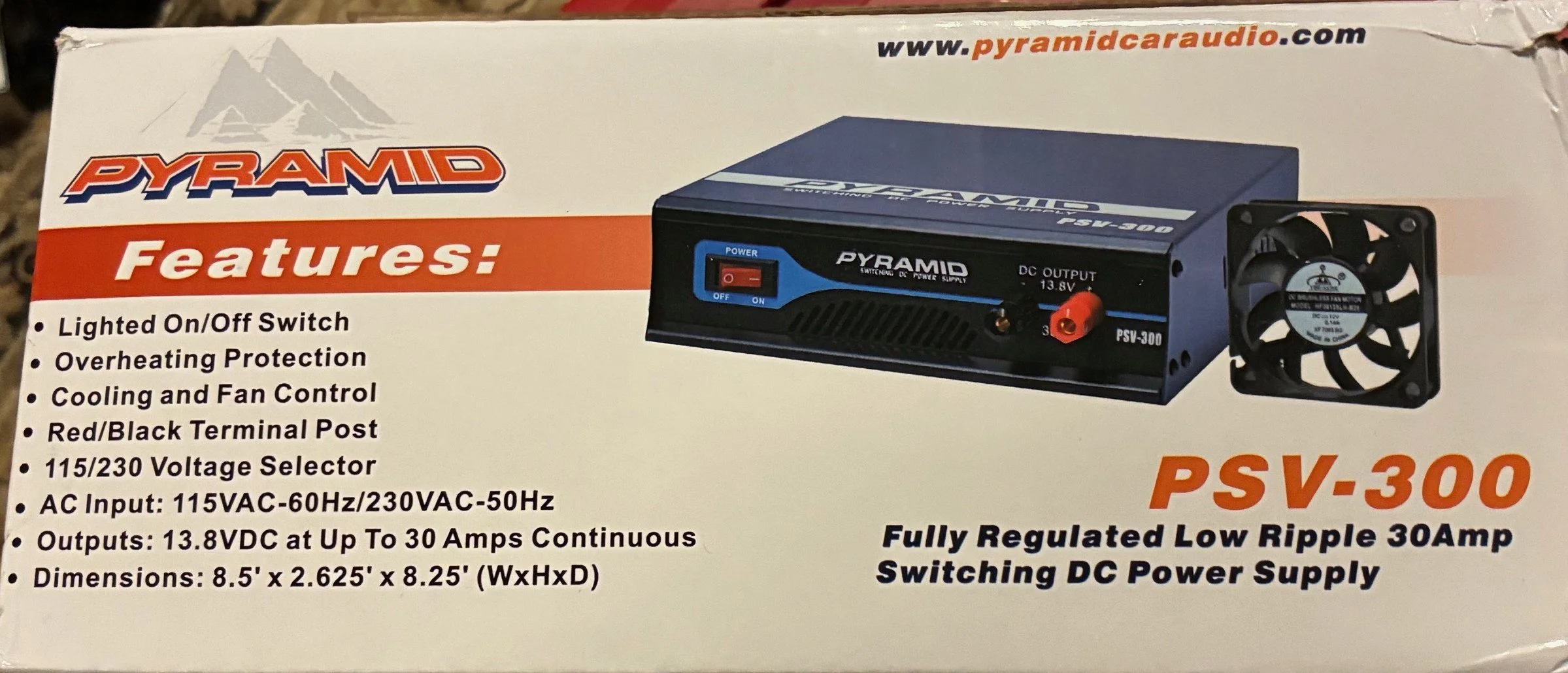 Lot 25-086 - Pyramid PSV-300 30amp PSU