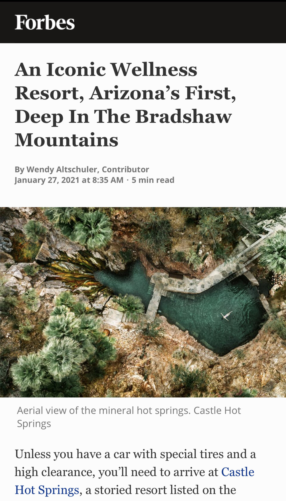 An Iconic Wellness Resort, Arizona’s First, Deep In The Bradshaw Mountains