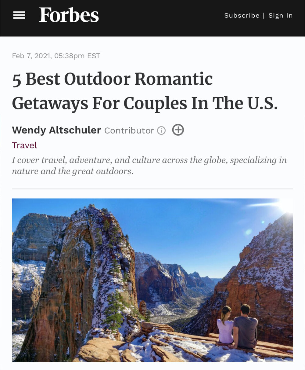 5 Best Outdoor Romantic Getaways For Couples In The U.S.