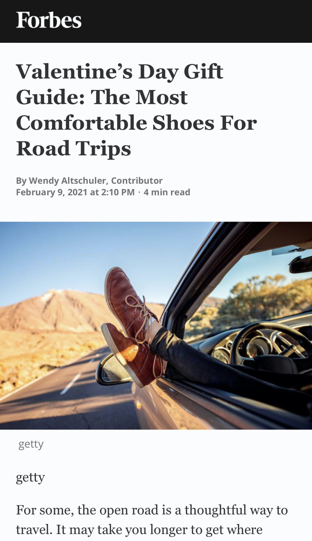 Valentine’s Day Gift Guide: The Most Comfortable Shoes For Road Trips