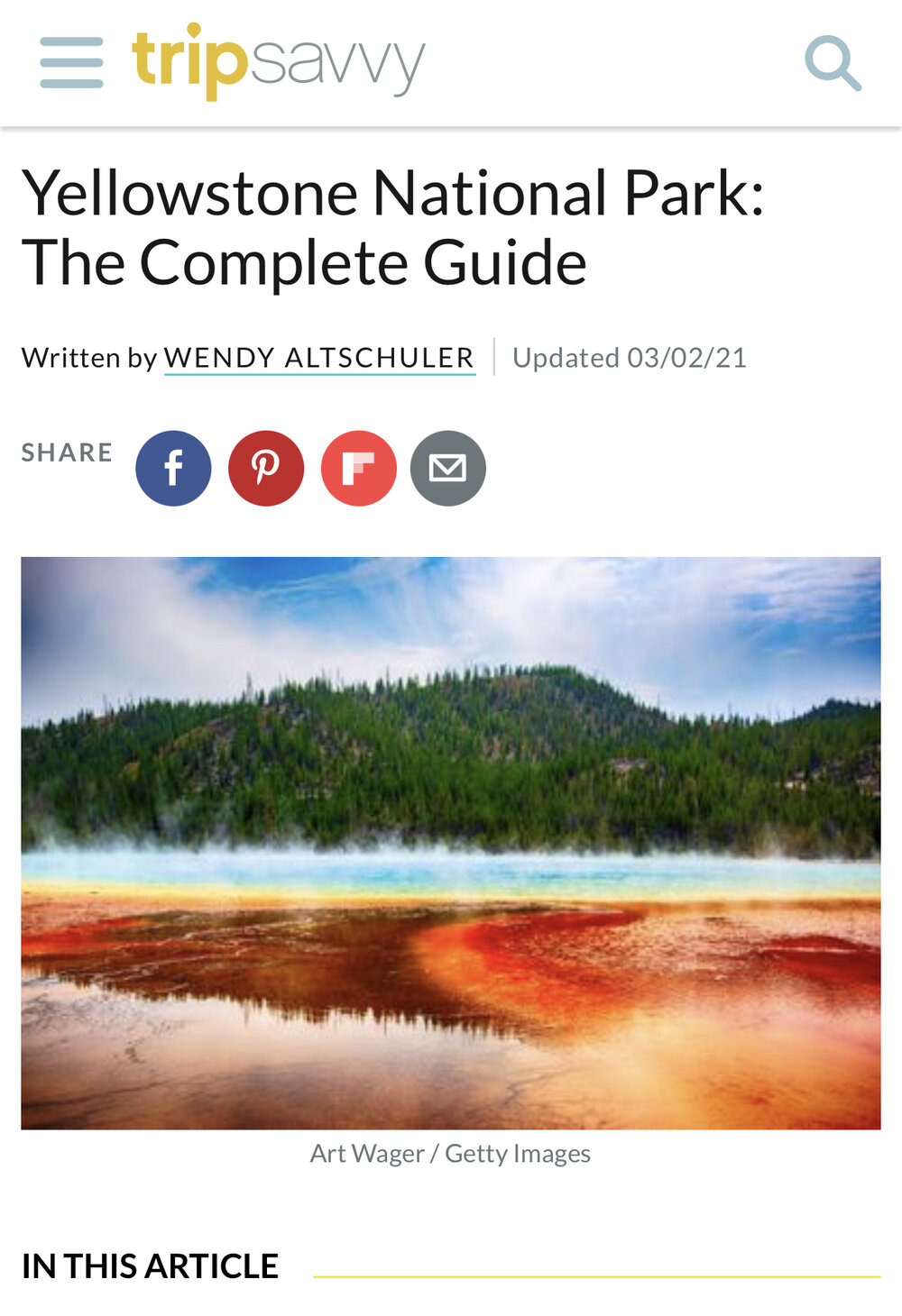 Yellowstone National Park: The Complete Guide