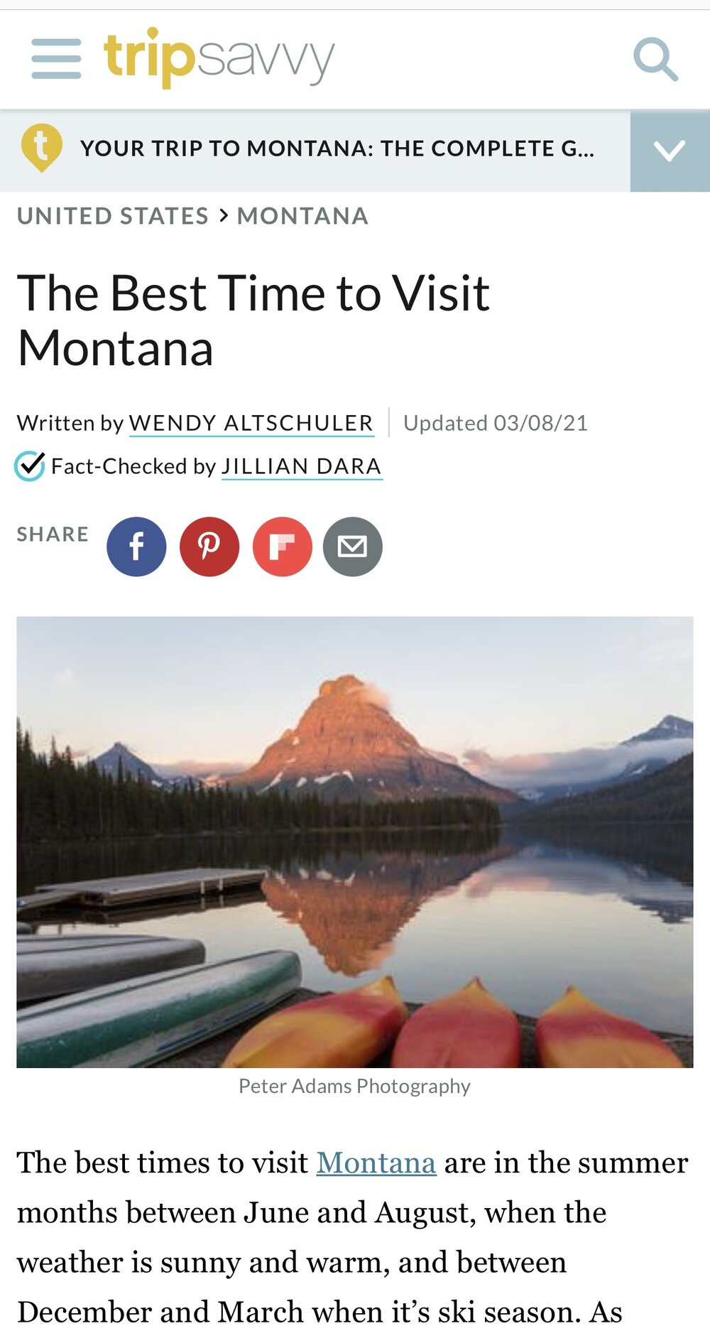 The Best Time to Visit Montana