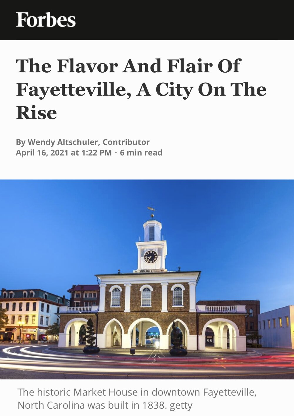 The Flavor And Flair Of Fayetteville, A City On The Rise
