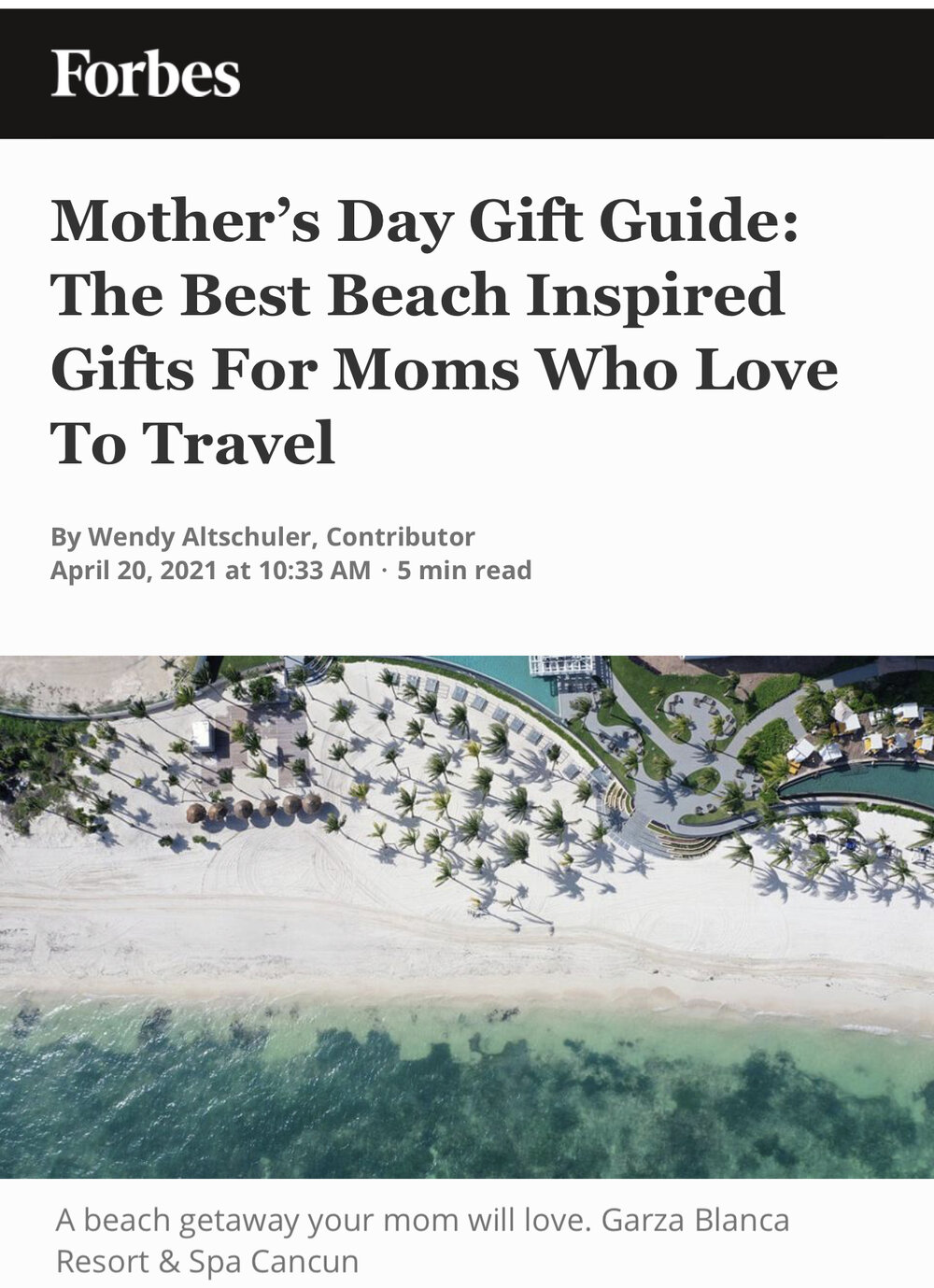 Mother’s Day Gift Guide: The Best Beach Inspired Gifts For Moms Who Love To Travel