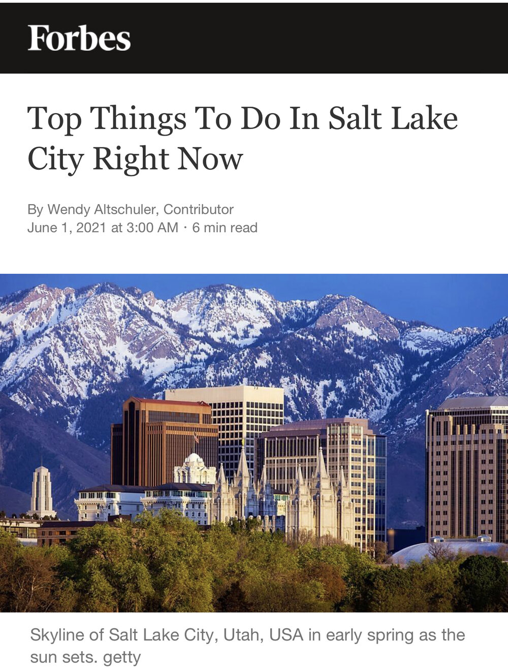 Top Things to Do in Salt Lake City Right Now