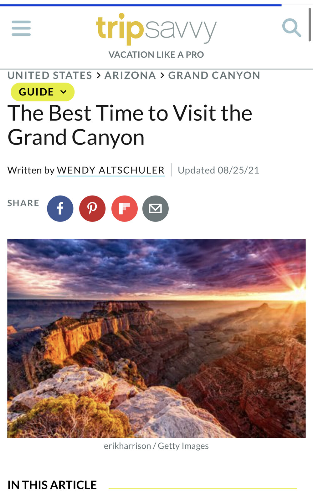 The Best Time to Visit the Grand Canyon