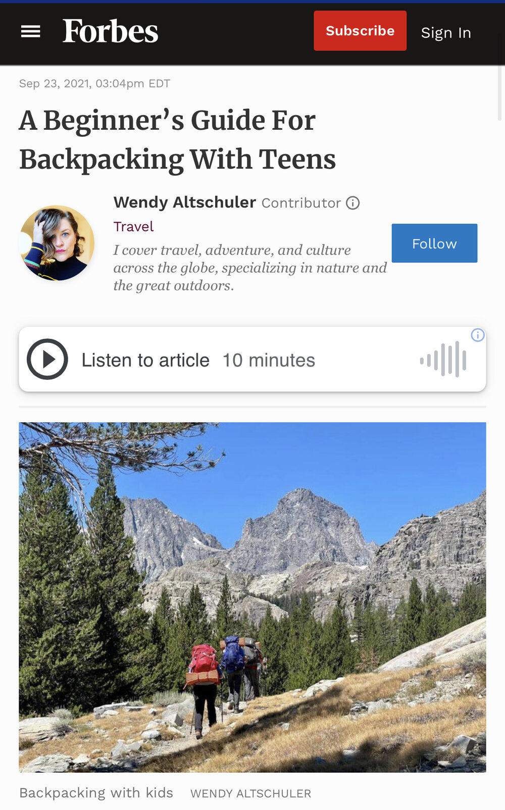 A Beginner’s Guide For Backpacking With Teens