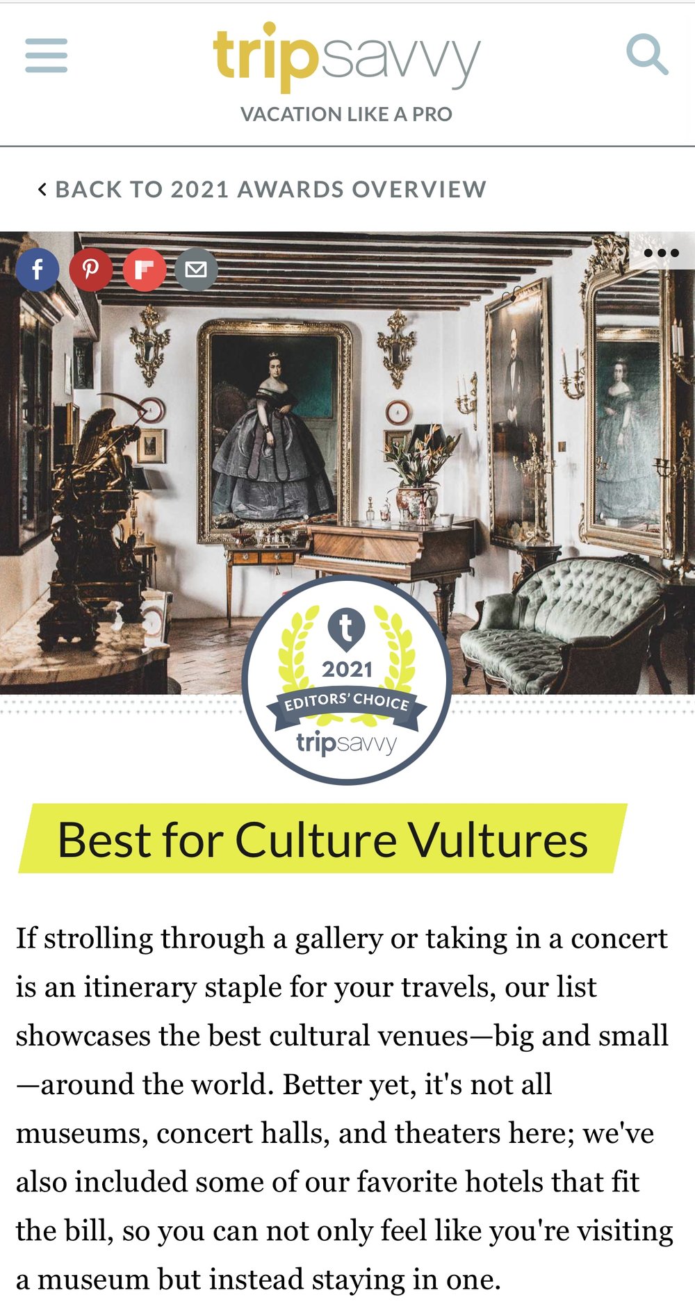 Best for Culture Vultures (6 Articles)