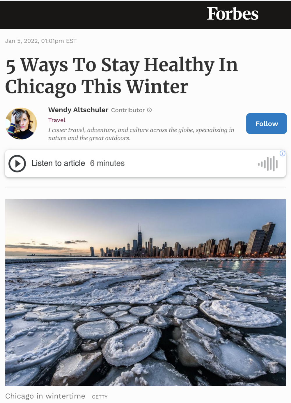 5 Ways To Stay Healthy In Chicago This Winter