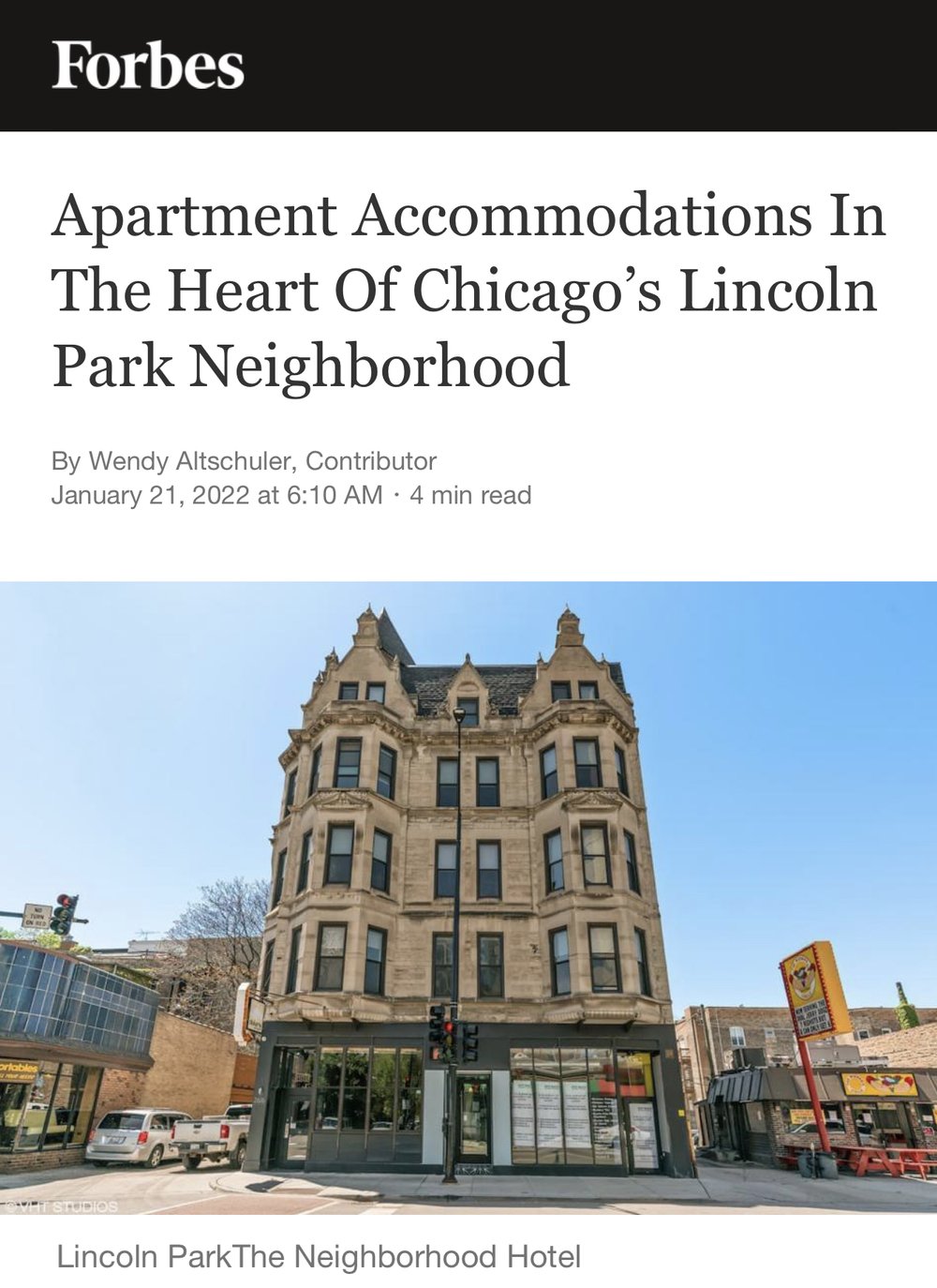 Apartment Accommodations In The Heart Of Chicago’s Lincoln Park Neighborhood