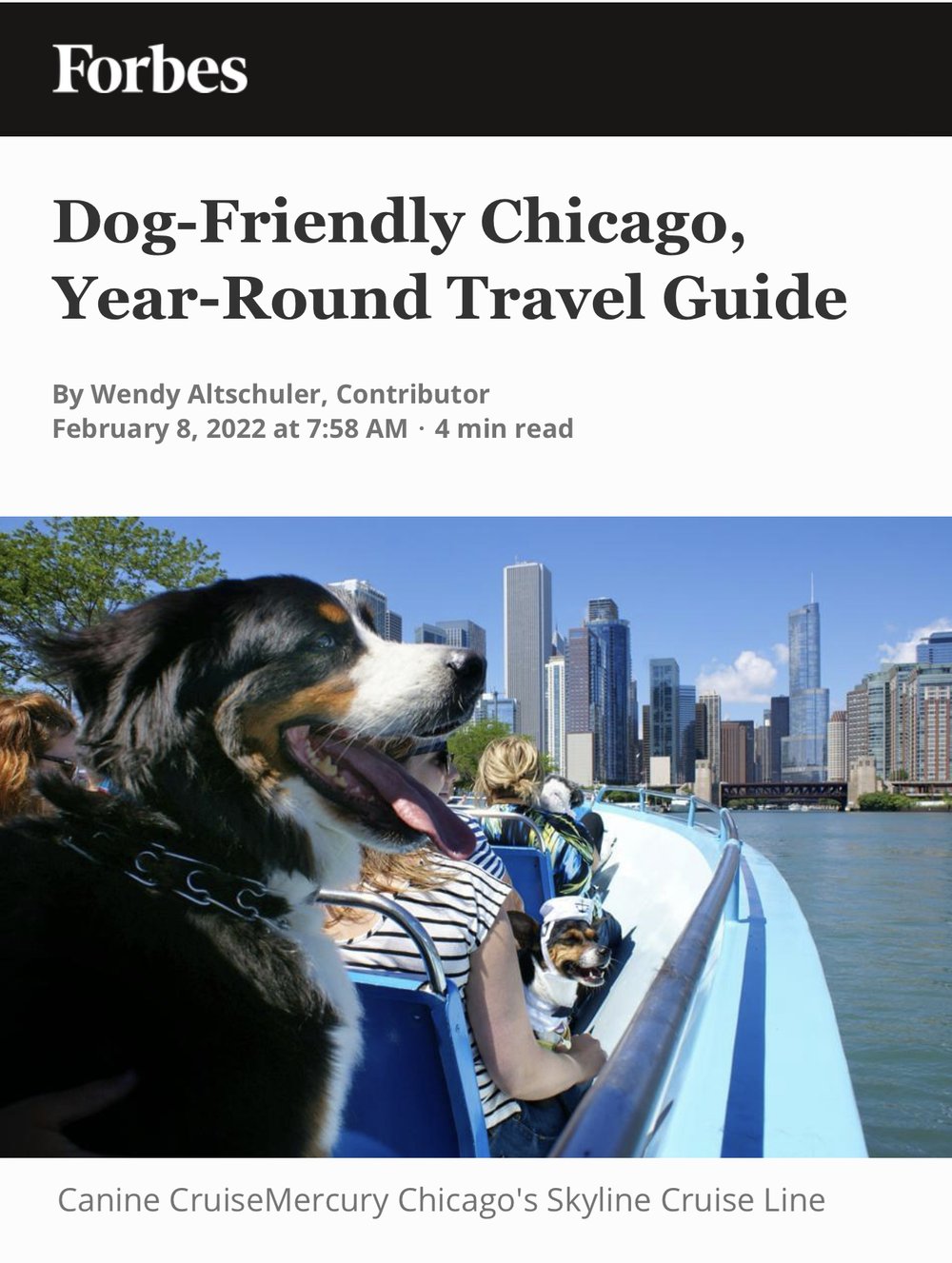 Dog-Friendly Chicago, Year-Round Travel Guide
