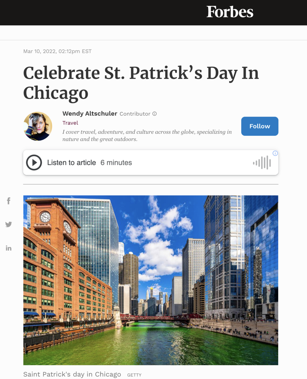 Celebrate St. Patrick’s Day In Chicago