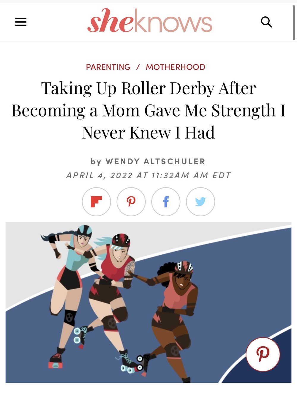 Taking Up Roller Derby After Becoming a Mom Gave Me Strength I Never Knew I Had