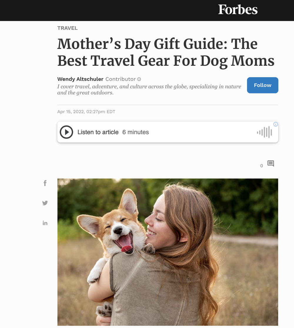 Mother’s Day Gift Guide: The Best Travel Gear For Dog Moms